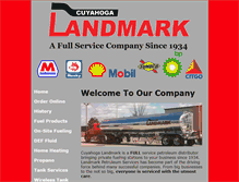 Tablet Screenshot of landmarkfuel.com